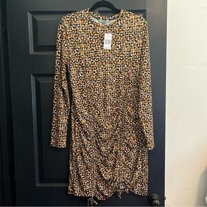 Good Luck Gem Ruched Dress, Size XL, NWT